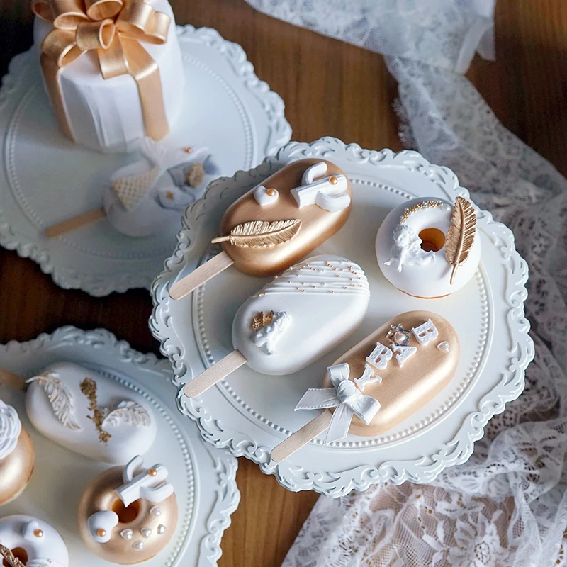 Моделирование Dim Sum в скандинавском стиле Платиновый тон моделирование пончик