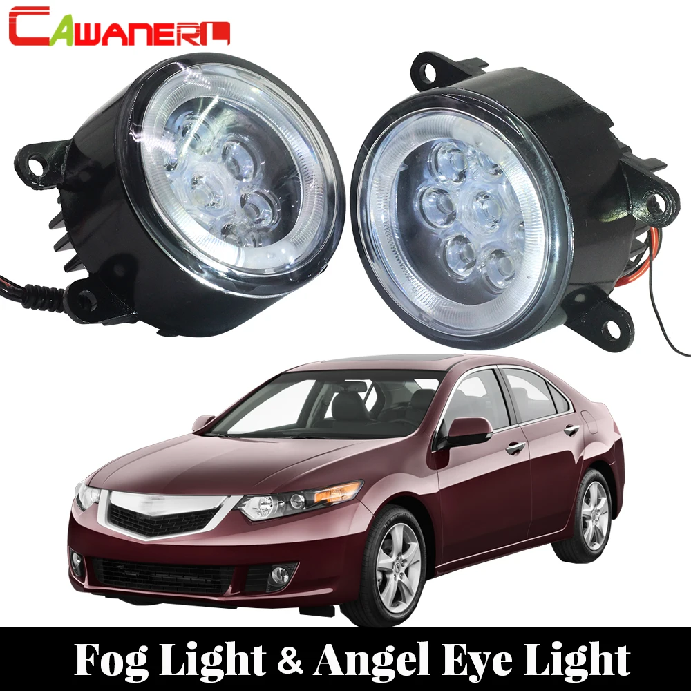 

Cawanerl 2 X Car LED Bulb Fog Light Angel Eye Daytime Running Light DRL 12V Styling For Acura TSX 2011 2012 2013 2014