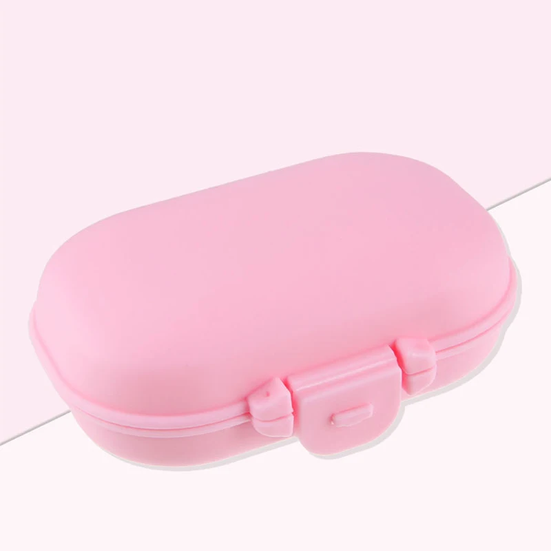 Medicine Box Mini Pill Cases Vitamin Pill Tablet Case Portable Travel Medical Box Pill Splitters Travel Accessories - Цвет: Pink