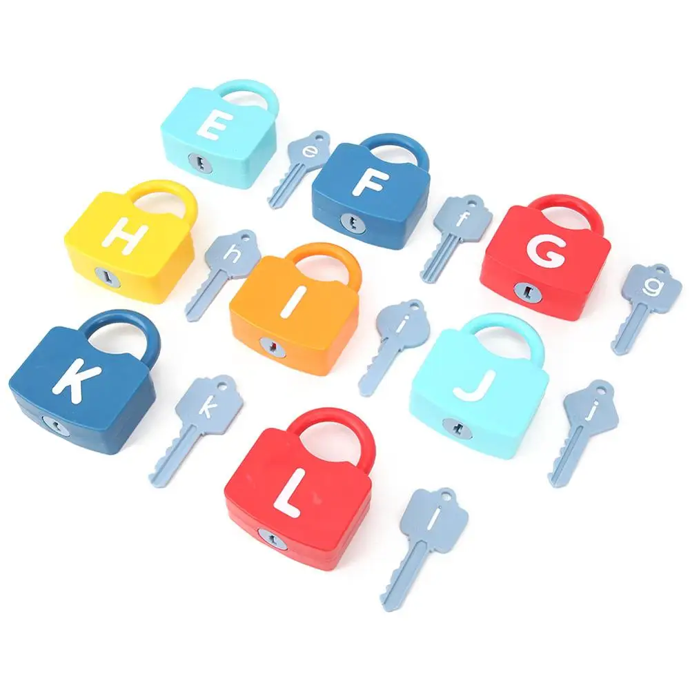 

Plastic Montessori Locks Set Cognitive Numbers Locking Preschool Toy Learning Early Educational Toys for Children Kids Gift