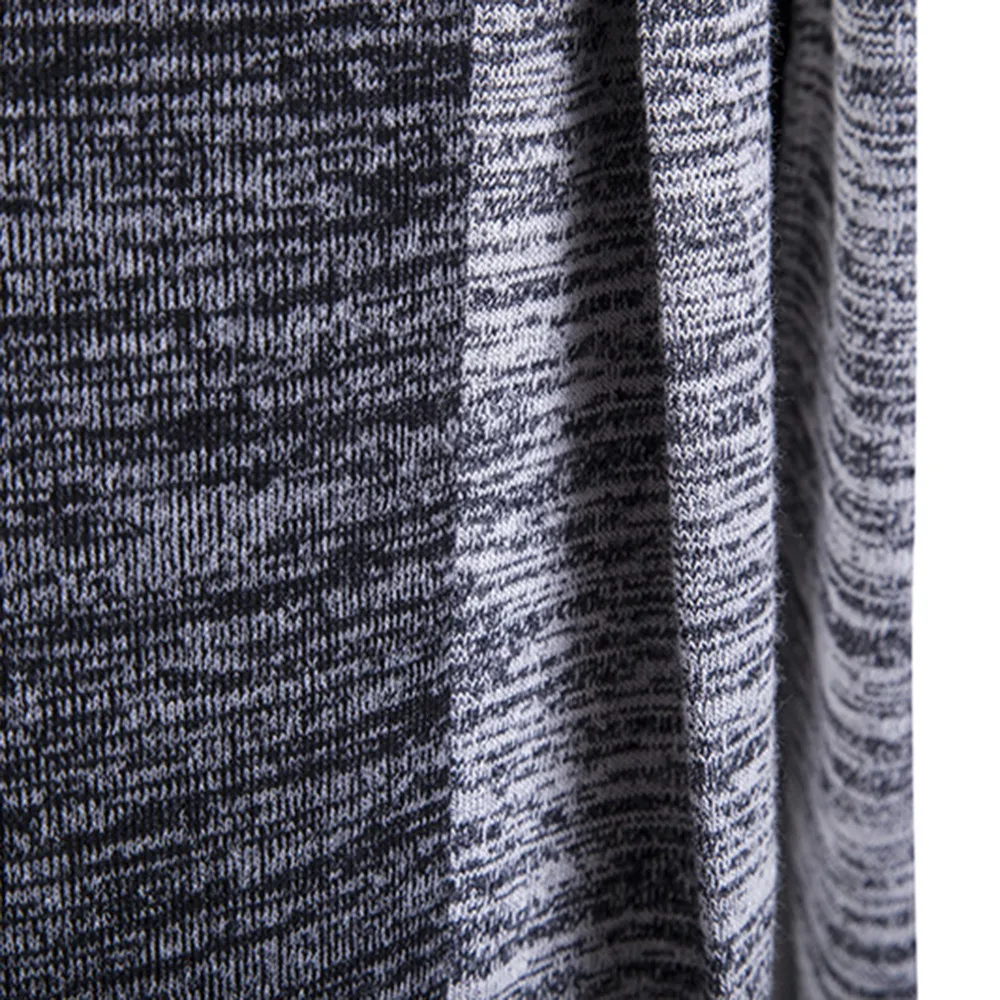 Новое поступление мужской свитер в стиле пэчворк Модный узор дизайн длинный