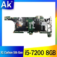 original laptop lenovo thinkpad x1 carbon 5th gen motherboard main board cpu i5 7200 8gb fru 01ay064 01yn037