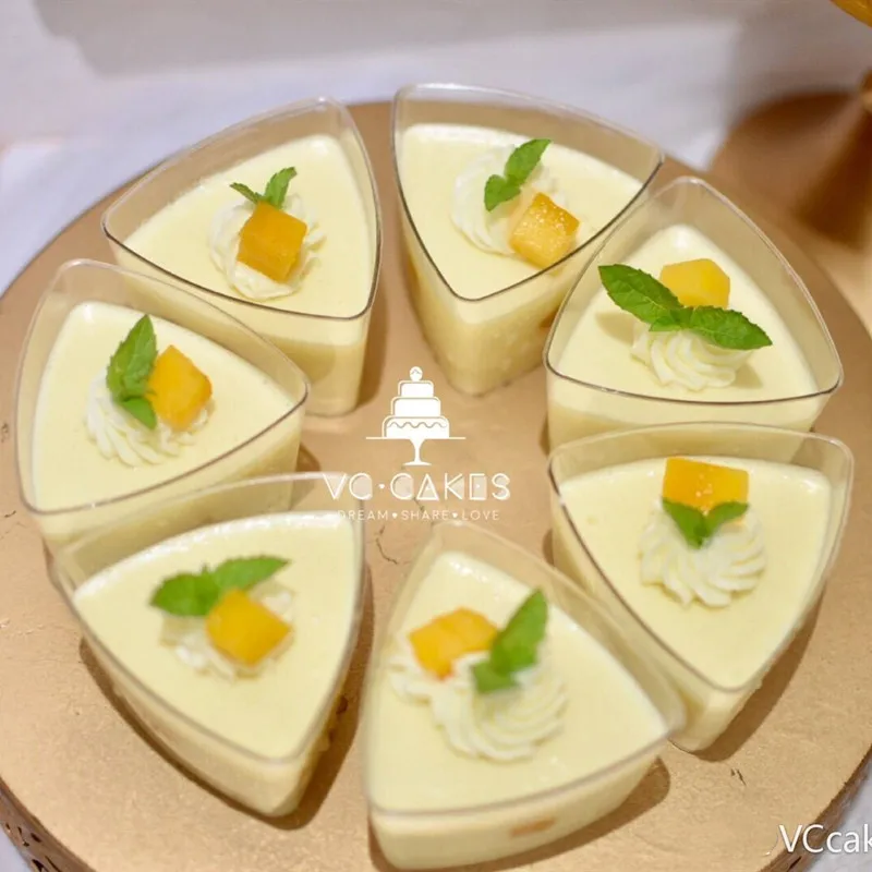 25 штук муссы десертная чашка прозрачная для пудинга торт аксессуары вечерние