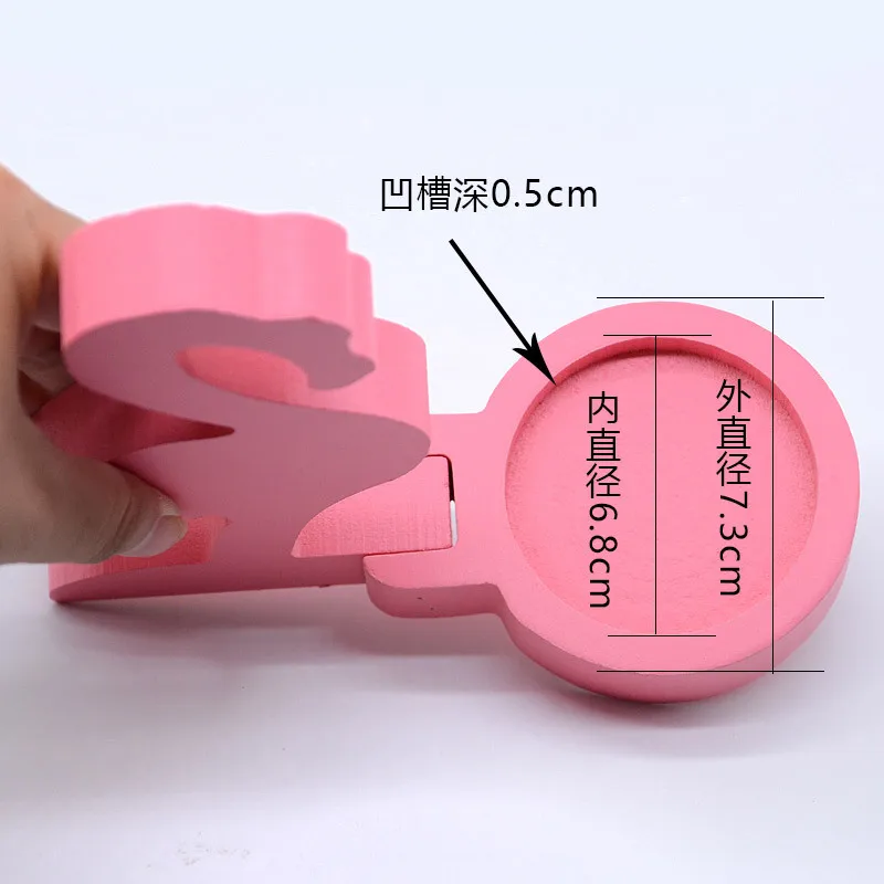 Статуэтка фламинго декор для детской комнаты скандинавский стиль деревянный