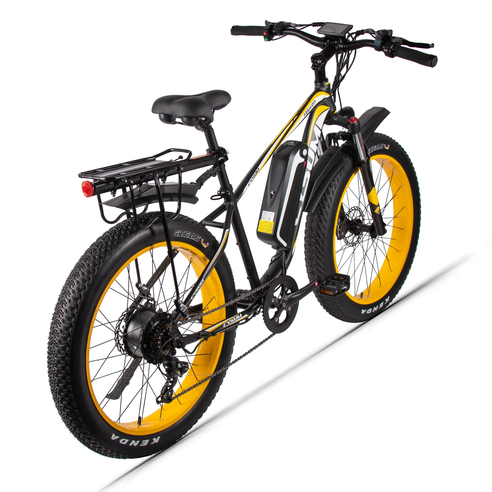 Verkaufen CYSUC M980lectric Fahrrad 1000W Schnee Elektrische Fahrrad 48V17Ah Lithium-batterie Elektrische Mountainbike 26 Zoll 4,0 Fett Reifen Ebike