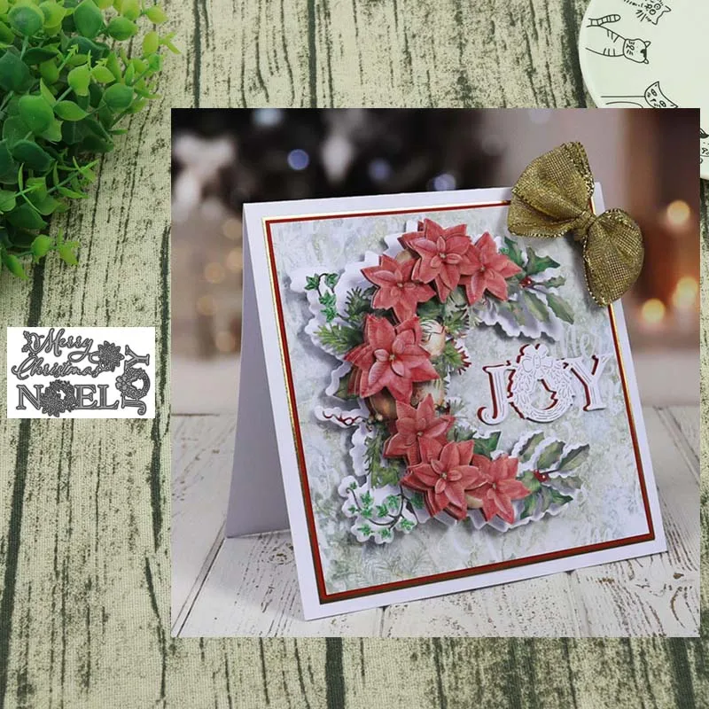 Новые плашки 2020 набор вырубных штампов &quotMerry Christmas diy Фотоальбом трафарет для