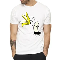 mens t shirt banana disrobe funny design print t shirts unisex summer humor joke hipster tshirt white casual top tee streetwear