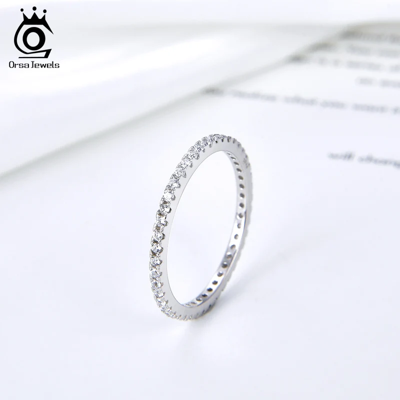 Женские Классические обручальные кольца ORSA JEWELS с цирконом украшение для