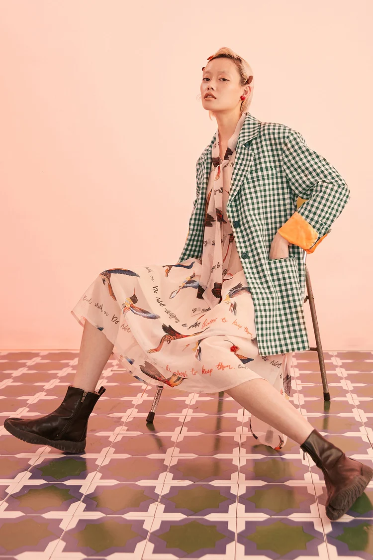 Samstree модное женское шифоновое платье с буквенным принтом, милое вечернее платье с бантом на шнуровке, элегантное праздничное платье трапециевидной формы со средней талией