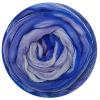 blended wool roving 50g merino mixed hand dyed wool top art needle and wet felting supplies needle felting diy woolno 10
