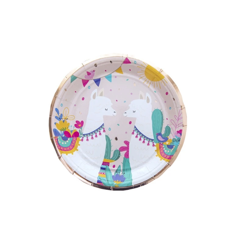 

64 PCS Party Plates and Cups Sets Lets Fiesta Party Supplies H3CC