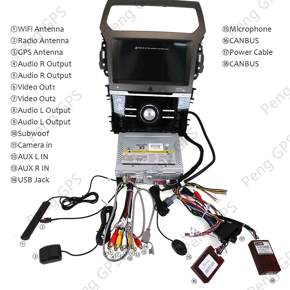 Для Ford Explorer 2011 2012 2013 2014 2015 2016 2019 автомобильный мультимедийный плеер 9 &quotAndroid