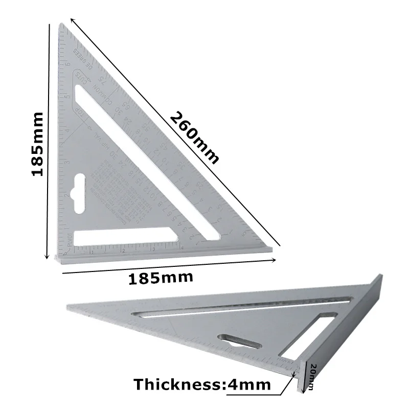 Инструменты треугольная линейка точность коррозионная стойкость алюминиевого сплава измерения