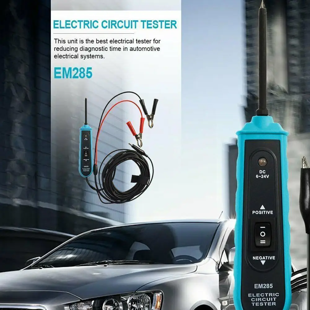 

EM285 6-24V DC Power Probe Car Electric Circuit Tester Electrical Tools Diagnostic System Cable Table Automotive V0G6