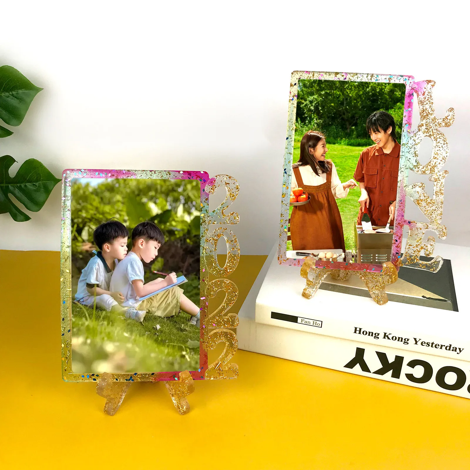 

DIY Love Valentine's Day Photo Frame Crystal Epoxy Resin Mold 2022 Graduation Season Photo Album Silicone Mold