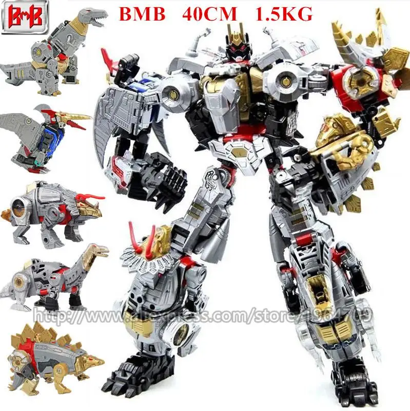 

Jinbao 5 In 1 60cm Big Transformation Predaking Toys Anime Devastator KO G1 Robot Action Figure Model Boy Children Kid Gift