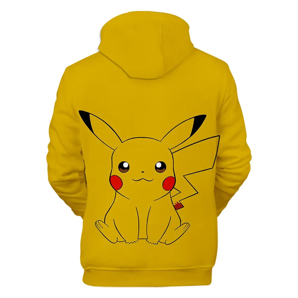 3-20 Years Hoodies Pokemon Umbreon Pikachu 3D Printed Hoodie Boys Girls Harajuku Sweatshirt Streetwear Jacket Coat Kids Clothes