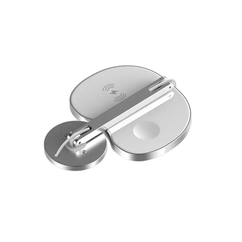 

3 in 1 Fast Wireless Charger Dock Station Fast Charging Pad For iPhone 12 12 Pro 11 XR XS for Apple Watch 3 4 5 For AirPods Pro