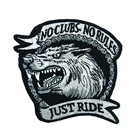 Нашивки без клуба одинокий волк, просто ездить на мотоцикле, аппликация в стиле панк, размер груди, вышитые нашивки для одежды, куртки