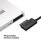 Тетрадь оптический привод линия SATA USB Кабель-адаптер 6 + 7P SATA USB2.0 Easy Drive линия раздаточная коробка подключить кабели