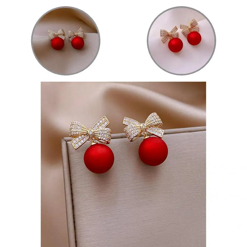 

Good Stud Earrings Eye-catching Long Lasting Faux Rhinestone Style Women Stud Earrings Stylish Earrings Ear Studs 1 Pair