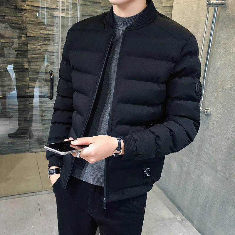 

Winter Wear Zipper Jacket Thick Cotton Causal Coat 2020 Men Parka Men Warm Winter Coats Streetwear