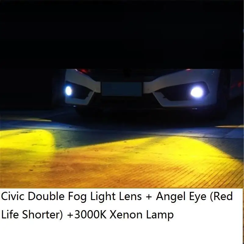 Дневные ходовые автомобильные боковые поворотники Cob Led Drl фары передние противотуманные задние Автомобильные фары в сборе 16 17 для Honda Civic - Цвет: MODEL N