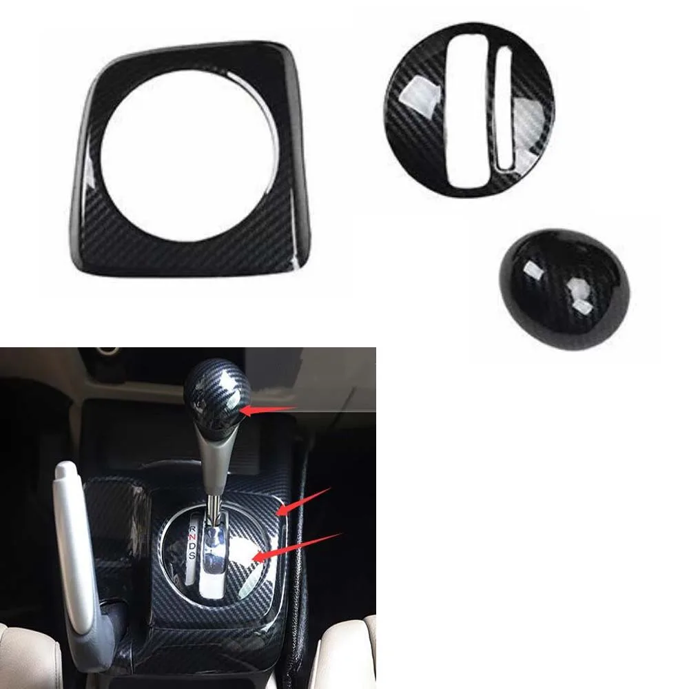 Наклейка на переключатель передач YAQUICKA 3x для Honda Civic 2006-2011 AT Style LHD автомобильные