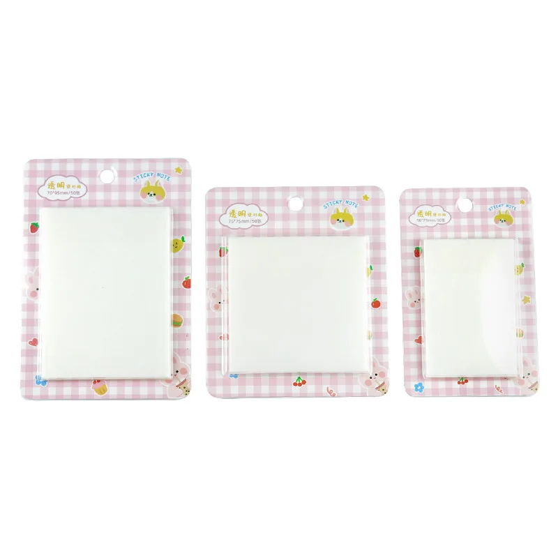

Transparent Sticky Notes With Scrapes Stickers Sticky Simple Self-Adhesive Paper