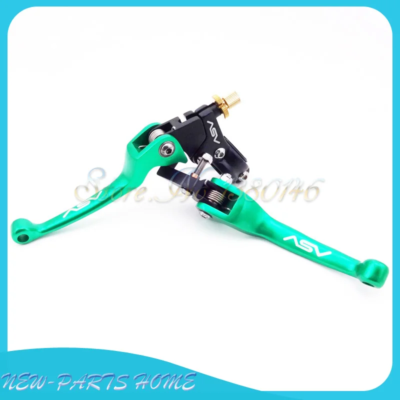 Алюминиевый складной тормозной клатч ASV зеленые рычаги для мотокросса Pit Dirt Bike SDG