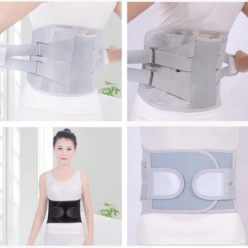 

Plates Waist Support Belt Orthopedic Tourmaline Self-heating Magnetic Steel Men Women Lumbar Support Back Brace Belt For Sport