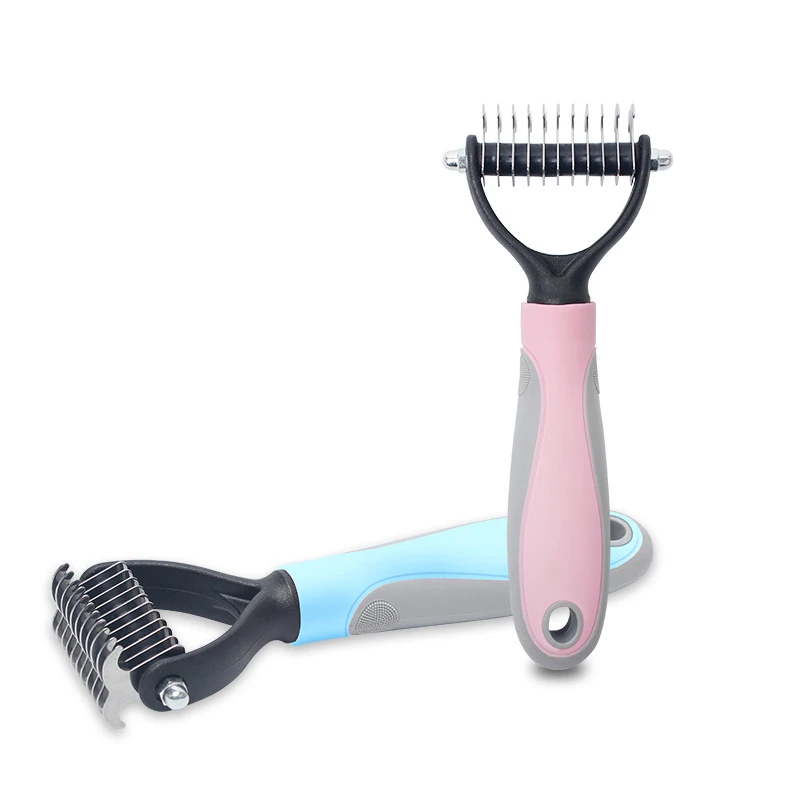 Расческа для домашних животных гребень из нержавеющей стали удаления шерсти у