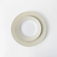 high texture hotel restaurant simplicity porcelain dinner plates set serving steak pasta ceramic tableware