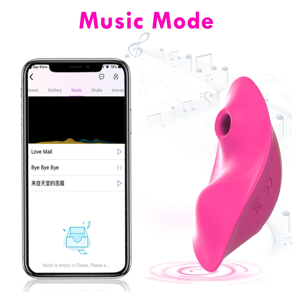 Bluetooth бабочка носимые сосание вибратор для женщин беспроводное приложение