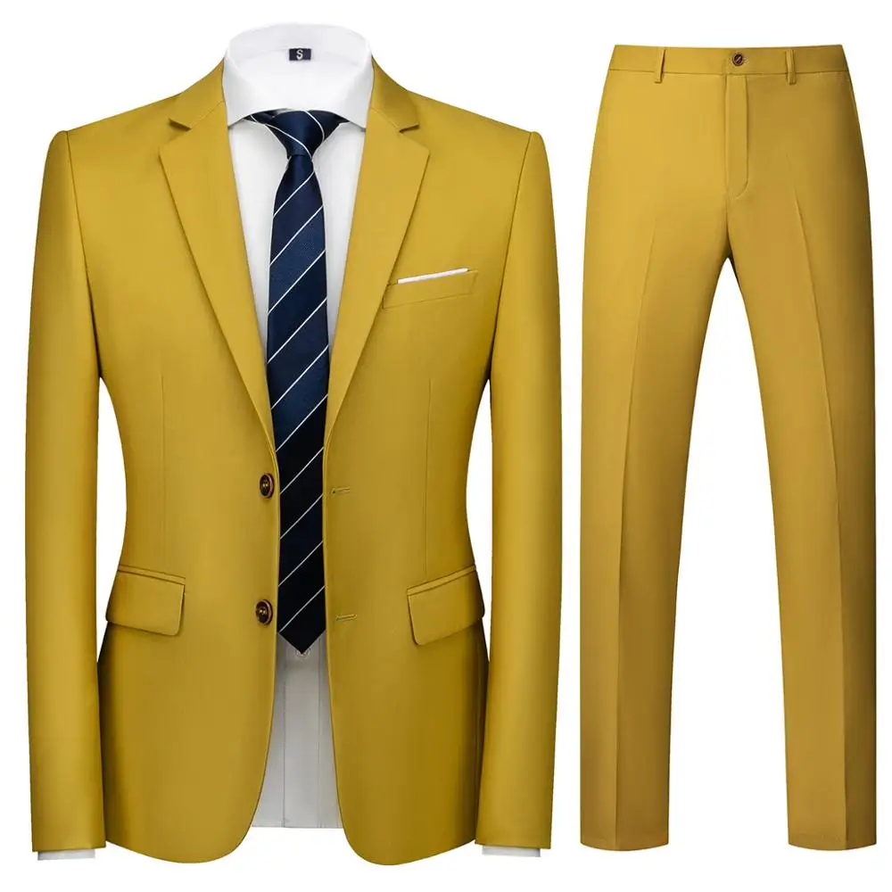 Мужской однотонный цвет окружающей среды 2 предмета (куртка + брюки) Азиатский