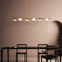 modern led pendant lights for living dining room golden black circle rings hardware body lamp fixtures home lamp