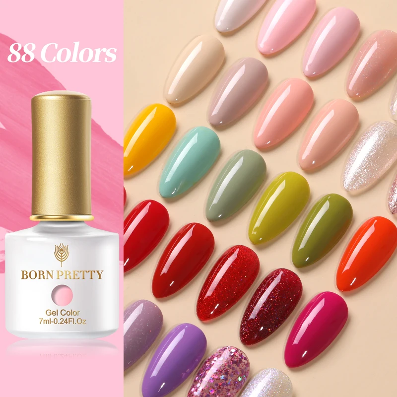 Лак для ногтей BORN PRETTY 2021 Гель-лак 7 мл полуперманентный лак УФ База Топ