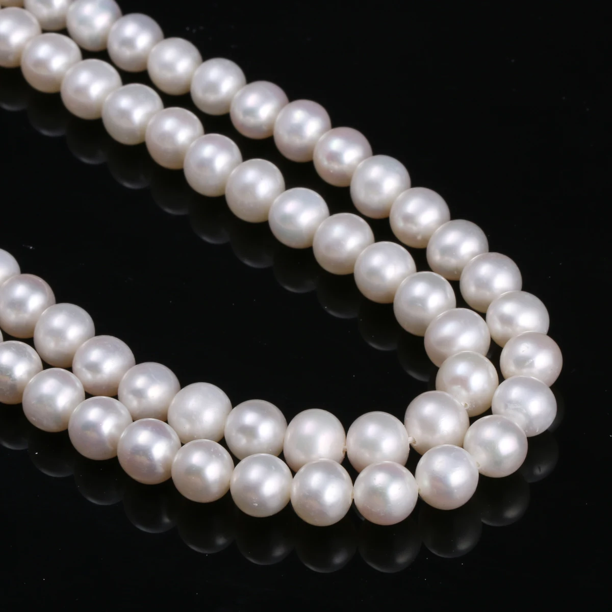 

High Quality Natural Freshwater Pearl Beads Round Natural Pearls Loose Beads for Jewelry Making Necklace DIY Bracelet 14 Inches