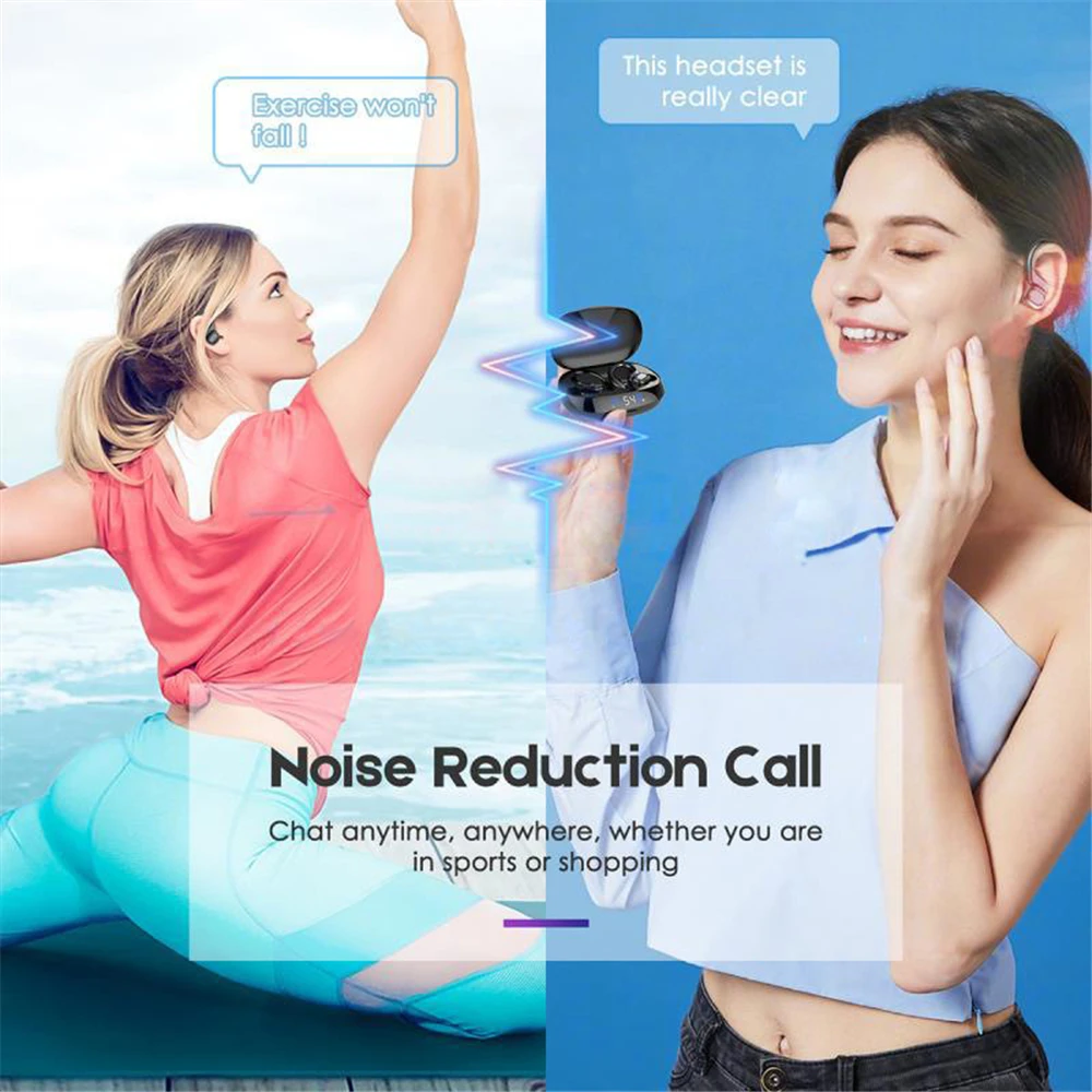 GAINBANG VV2 TWS Wireless Bluetooth Earphones Touch Control Earbuds Noise Canceling Headphones Sport Waterproof Headset With Mic |