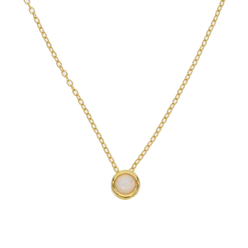 Распродажа колей Моана ожерелье модное мини опал Cz нежное цветной женский