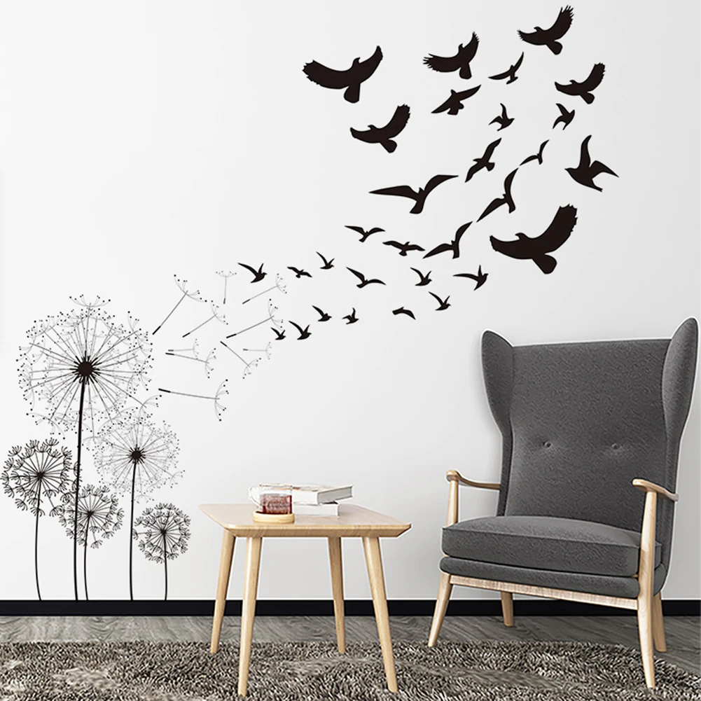

Dandelion Wall Sticker Mural Art Wall Decals Vinyl Home Wallpaper Decoration Wall Art Bedroom Decor Wall Stickers Living Room