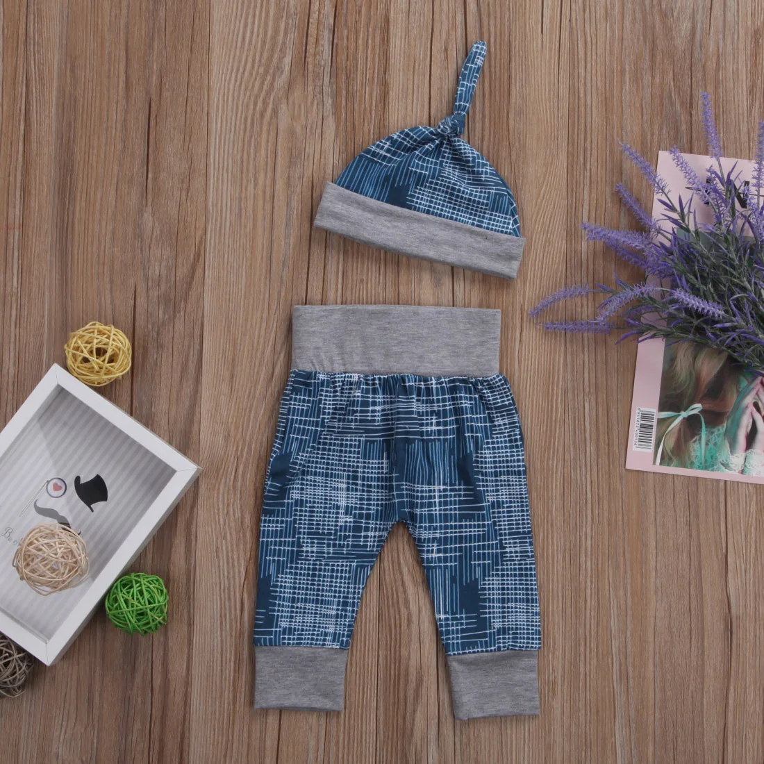 

Newborn Baby Boy 0-18M Clothes Jumpsuit Romper Bodysuit Long Pants Hat Outfit Set