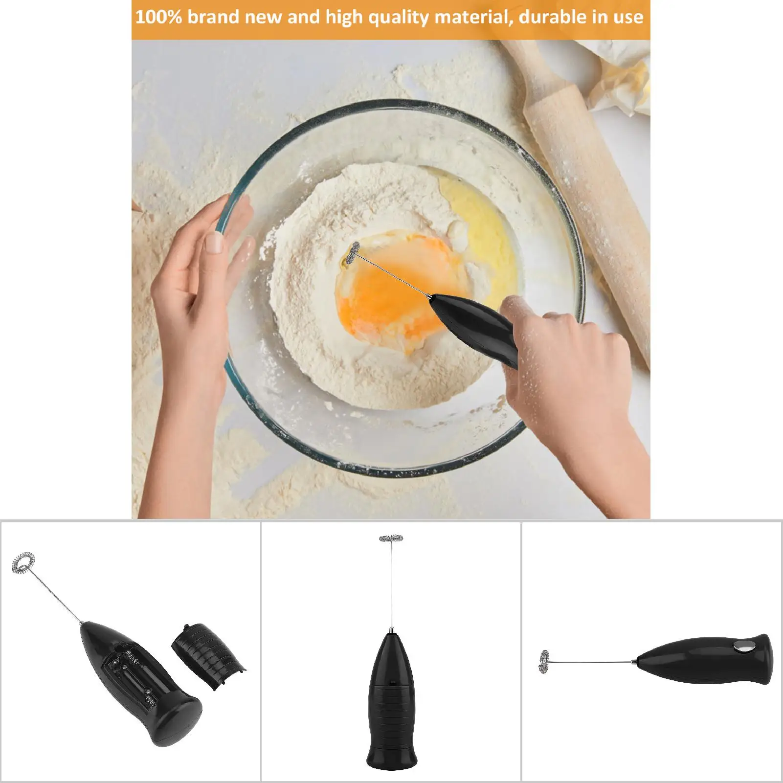 

Mini Mixer Milk Frother Handheld Coffee Frother Battery Operated Electric Whisk Coffee Stirrers Milk Foamer Easy To Handle