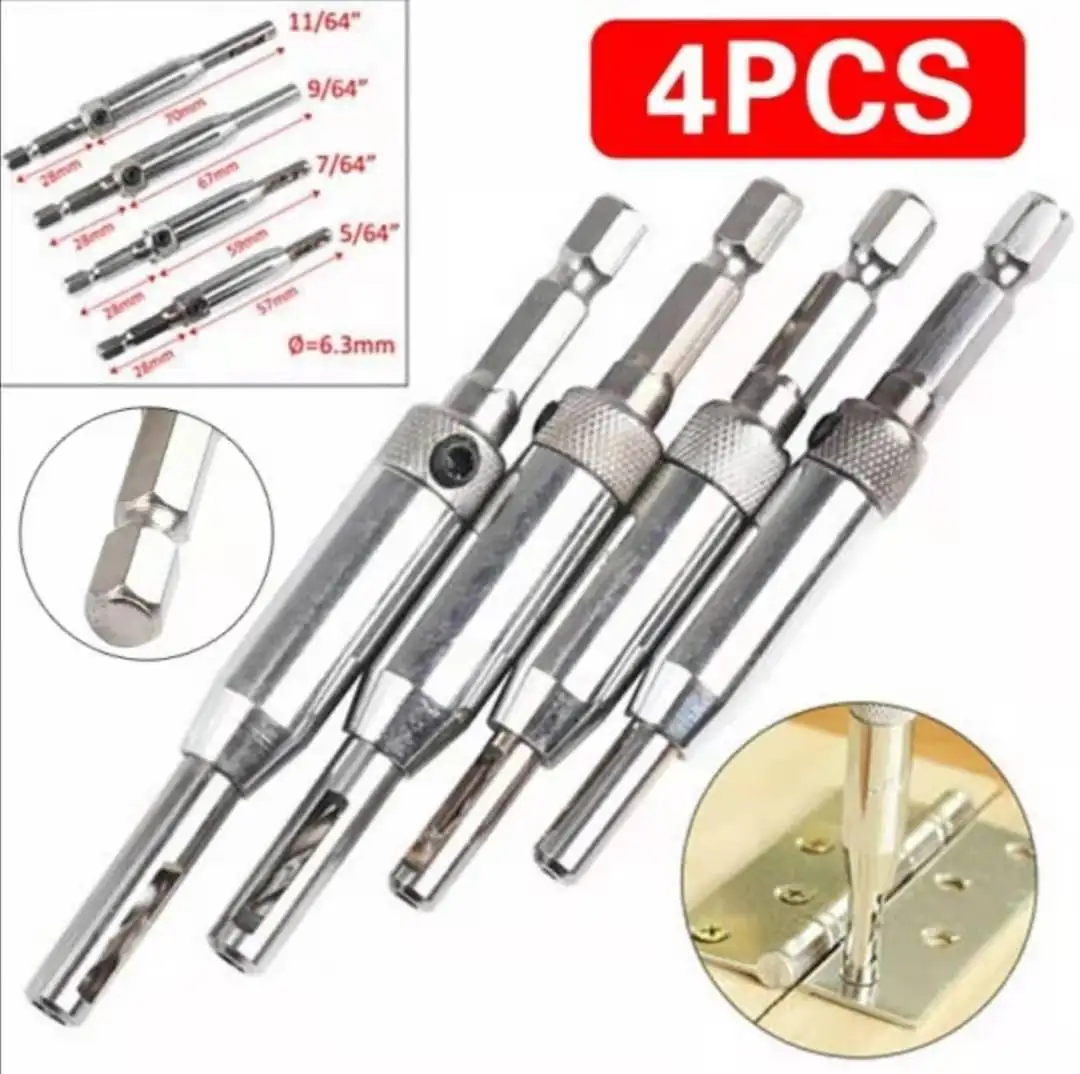 

4 шт. HSS само центрирующий петли для дверей и окон Твист Дерево DIY сверло перфоратора для петли ящика гильдии