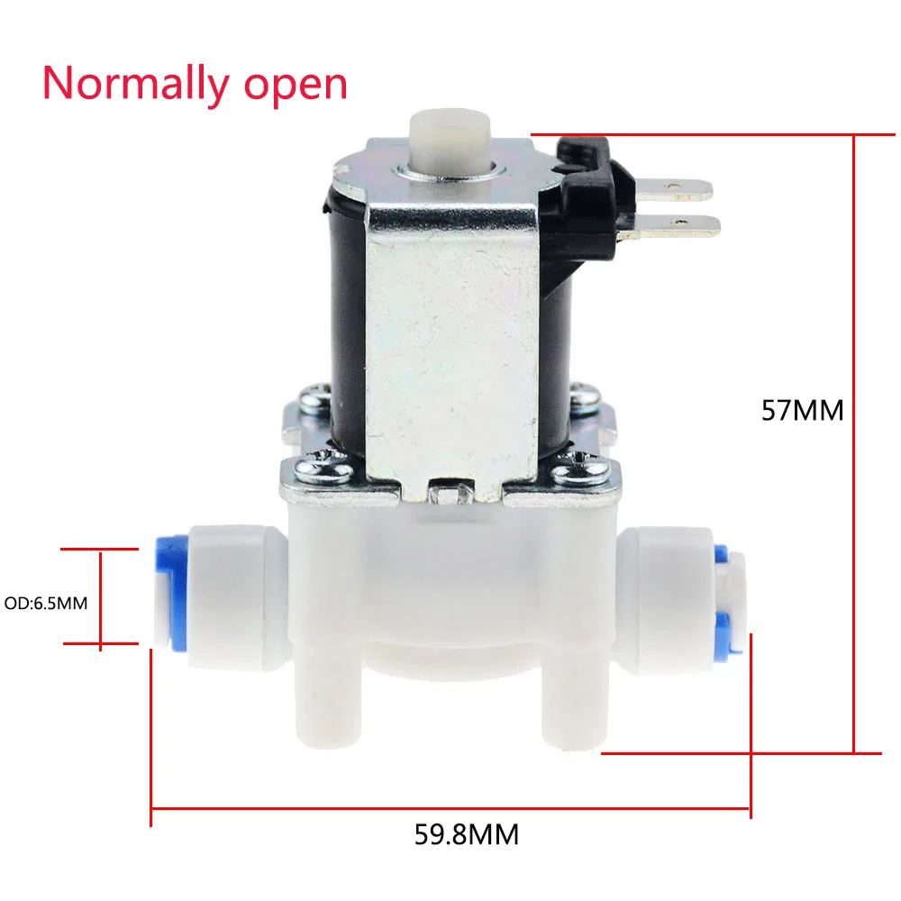1/4 " Normally open Electric Solenoid Valve Magnetic DC12V 24V 36V Water Air Inlet Flow Switch Washing Machine Dispenser |