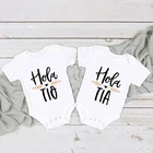 Hola Tio, объявление беременности от Carter's, детский костюмчик, для младенцев; Сезон весна-осень; Повседневные Комбинезоны для беременных подарок к новому тетей дядя