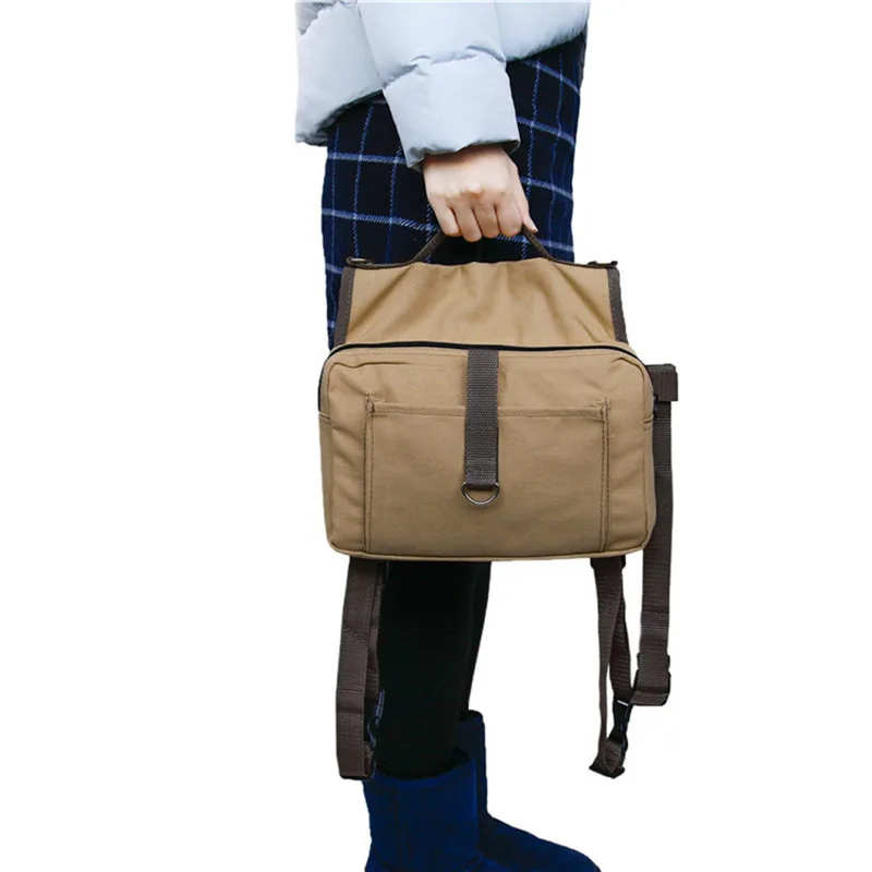 Рюкзак для собак хаки Большой собачий рюкзак с поводком переноски домашних