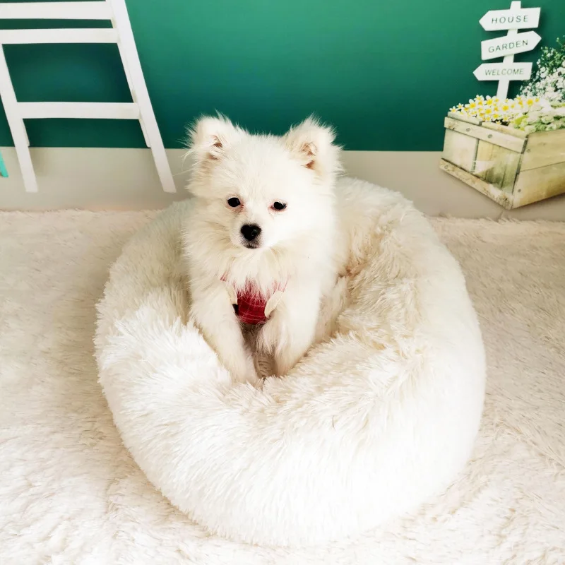 Pet Dog кровать кошка Круглый дышащий шезлонг диван складной плюшевый круглый