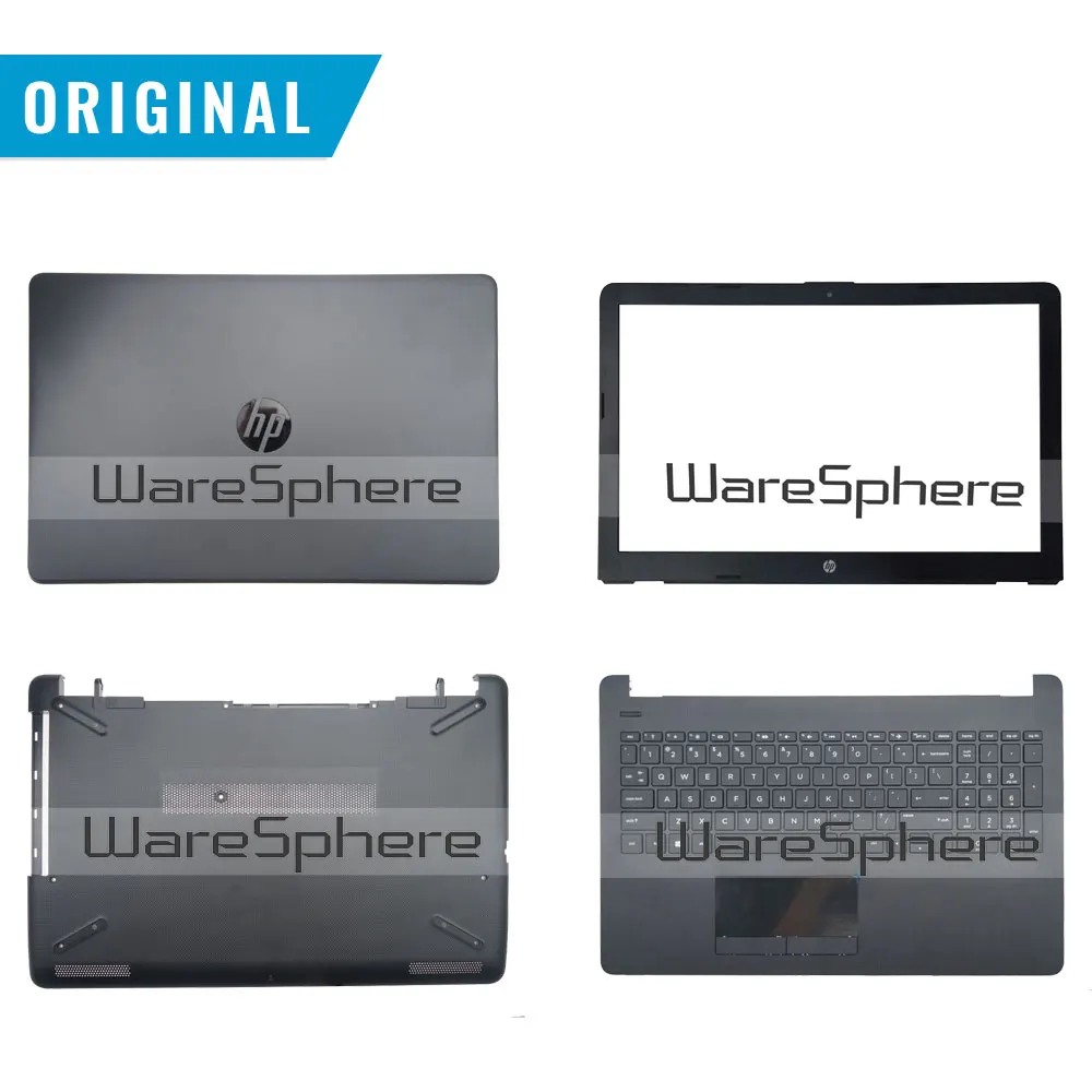 Для hp 15-BS 15-BR 15-BW 15T-BR 15T-BS 15Z-BW 250 255 G6 ЖК-дисплей задняя крышка ободок Plamrest Нижний Базовый чехол 929893-001 аккумулятор большой емкости