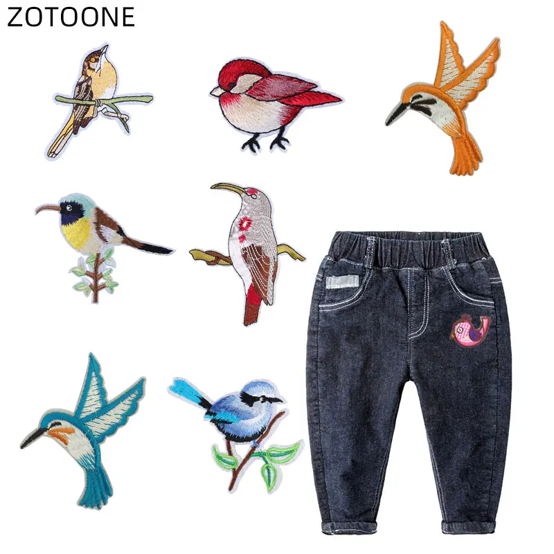 ZOTOONE приклеивающиеся утюгом нашивки для oдeждa джинсoвыe пришить с вышитыми